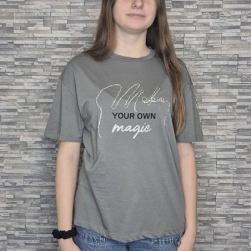 Футболка Newe (S-L) NW427 grey (лето) Newe NW427 grey