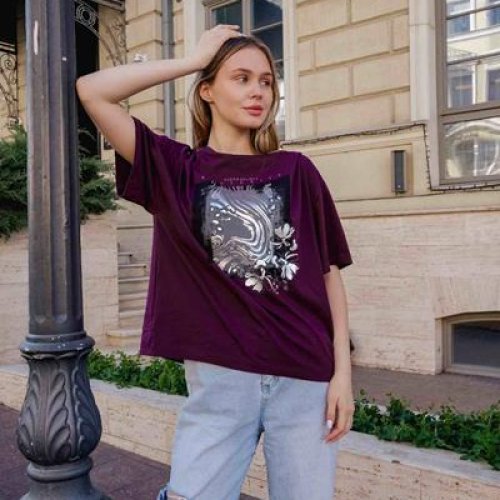 Футболка Newe (one size) 400774 purple (лето) Newe 400774 purple