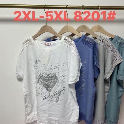 Футболка Believe (2XL-5XL) 8201 blue (лето) Believe 8201 blue