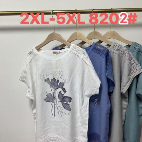 Футболка Believe (2XL-5XL) 8202 blue (лето) Believe 8202 blue