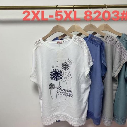 Футболка Believe (2XL-5XL) 8203 blue (лето) Believe 8203 blue