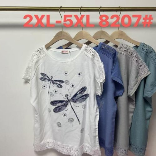 Футболка Believe (2XL-5XL) 8207 blue (лето) Believe 8207 blue