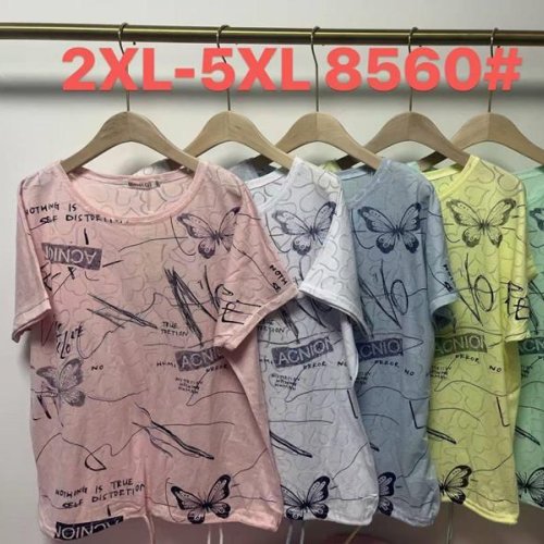 Футболка Believe (2XL-5XL) 8560 pink (лето) Believe 8560 pink