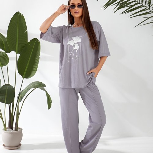 Костюм спорт OSKA (44-50) 4024 grey (деми) OSKA 4024 grey