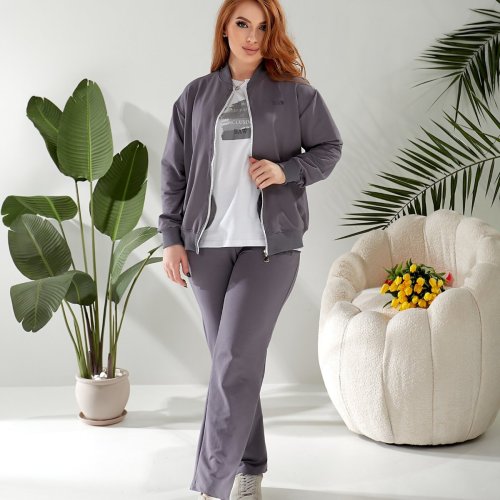 Костюм спорт OSKA (44-50) 4027 grey (деми) OSKA 4027 grey