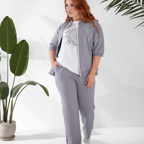 Костюм спорт OSKA (44-50) 4085 grey (деми) OSKA 4085 grey