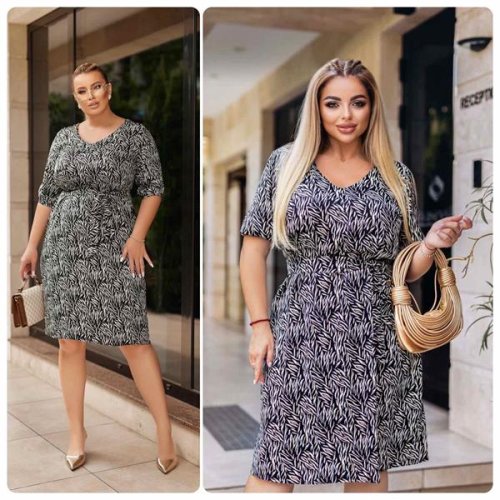 Платье Potok (50-56) 867 black-beige (лето) Potok 867 black-beige