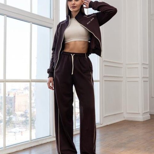 Костюм спорт AZNA (S-XL) Д134 brown (деми) AZNA Д134 brown