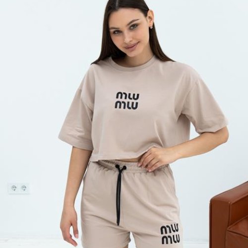 Костюм AZNA (XS-L) ЛД05 beige (лето) AZNA ЛД05 beige