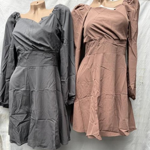 Платье Shoptime (42-48) S91 grey (лето) Shoptime S91 grey