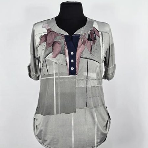 Блузка Bugrova (50-60) B36 grey (лето) Bugrova B36 grey