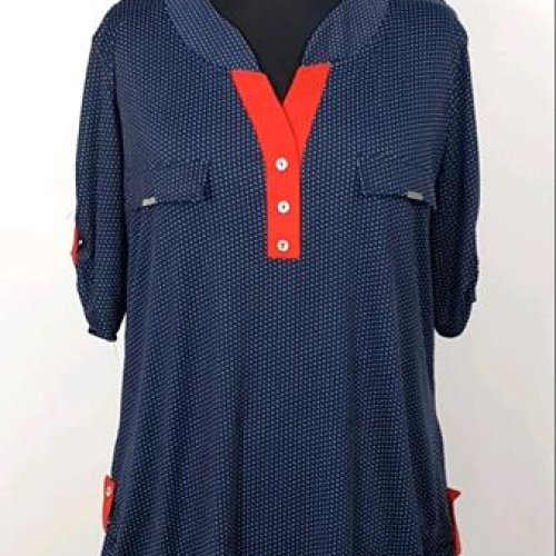 Блузка Bugrova (60-70) B2 blue (лето) Bugrova B2 blue