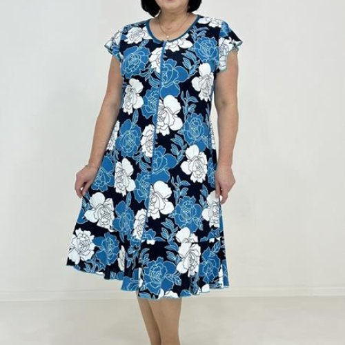 Халат Skyler (60-66) S81 blue (лето) Skyler S81 blue