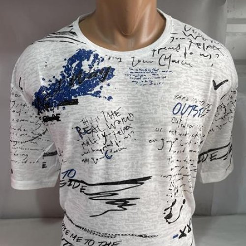 Футболка Sabihina (3XL-6XL) SB873 white (лето) Sabihina SB873 white
