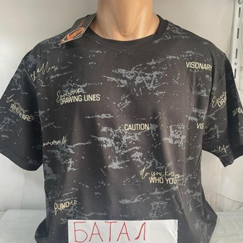Футболка Sabihina (2XL-6XL) SB938 black (лето) Sabihina SB938 black
