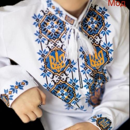 Вышиванка Надийка (7-12) 012 white (деми) Надийка 012 white
