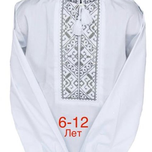 Вышиванка Надийка (6-12) 710-3 white (деми) Надийка 710-3 white