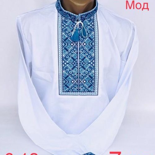 Вышиванка Надийка (6-12) 716-1 white (деми) Надийка 716-1 white