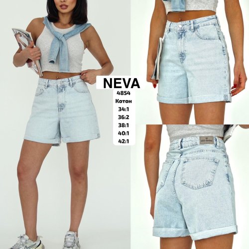 Шорты Ruxa (34-42) 4854 l.blue (лето) Ruxa 4854 l.blue