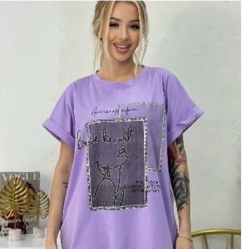 Футболка Novetly Store (50-56) 25314 lilac (лето) Novetly Store 25314 lilac