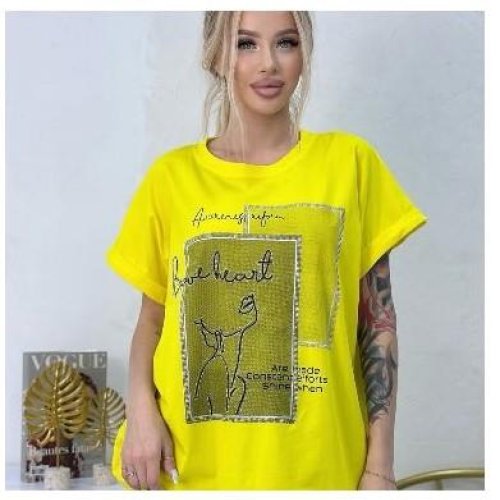 Футболка Novetly Store (50-56) 25314 yellow (лето) Novetly Store 25314 yellow
