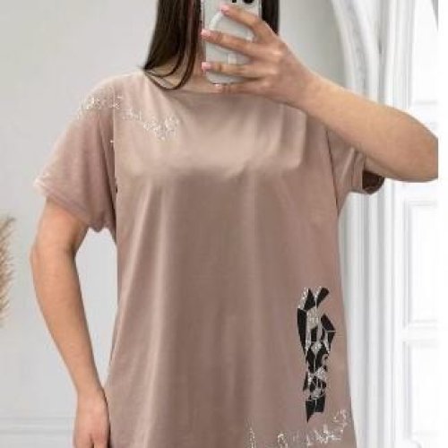 Футболка Anna&Vika (50-56) 25308 beige (лето) Anna&Vika 25308 beige