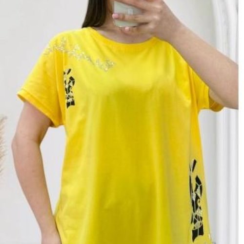 Футболка Anna&Vika (50-56) 25308 yellow (лето) Anna&Vika 25308 yellow