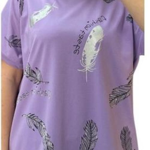 Футболка G.L.S.A (L-2XL) 25312 lilac (лето) G.L.S.A 25312 lilac