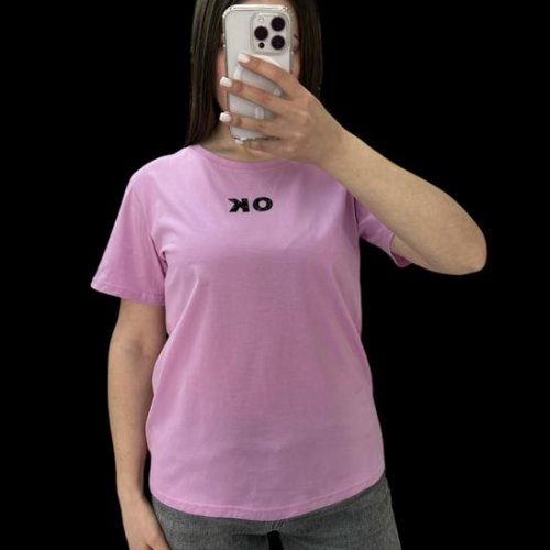 Футболка G.L.S.A (46-50) 25075 pink (лето) G.L.S.A 25075 pink