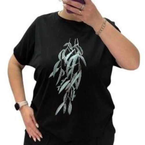 Футболка G.L.S.A (52-56) 25041 black (лето) G.L.S.A 25041 black