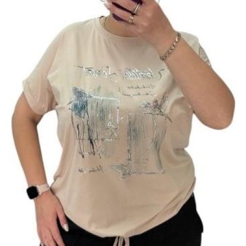 Футболка G.L.S.A (52-56) 25037 beige (лето) G.L.S.A 25037 beige