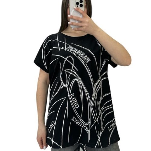 Футболка G.L.S.A (52-56) 25315 black (лето) G.L.S.A 25315 black