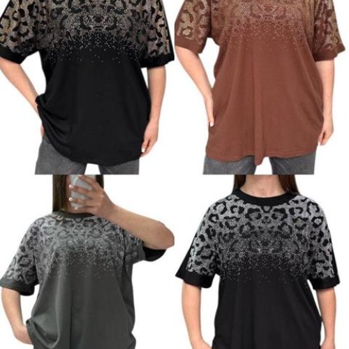 Футболка Ekvato (48-56) 25010 black-beige (лето) Ekvato 25010 black-beige