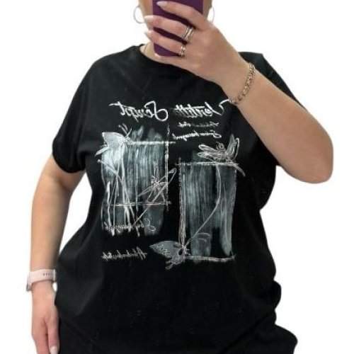 Футболка Ekvato (52-56) 25037 black (лето) Ekvato 25037 black