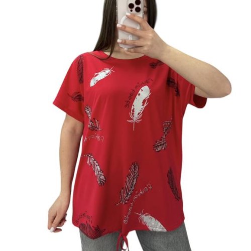 Футболка Ekvato (L-2XL) 25312 red (лето) Ekvato 25312 red