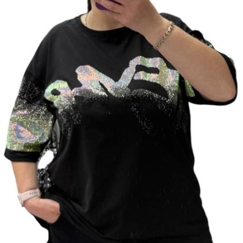 Футболка Novetly Store (48-56) 25109 black (лето) Novetly Store 25109 black