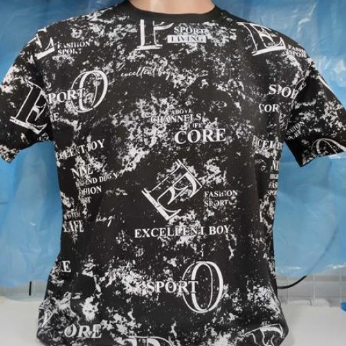 Футболка Panda (S-2XL) 1868 black (лето) Panda 1868 black