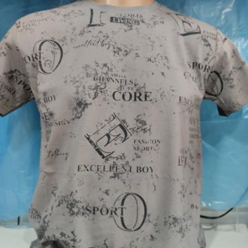 Футболка Panda (S-2XL) 1871 l.grey (лето) Panda 1871 l.grey