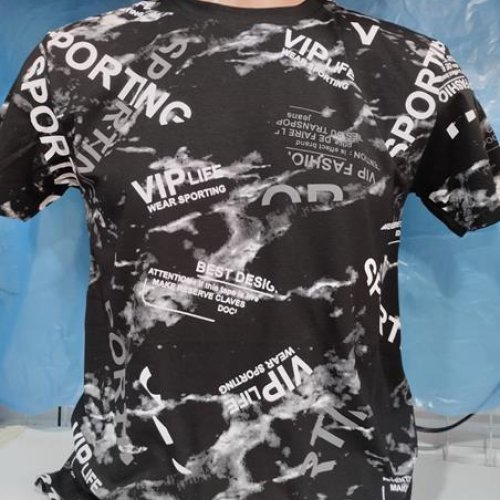 Футболка Panda (S-2XL) 1879 black (лето) Panda 1879 black
