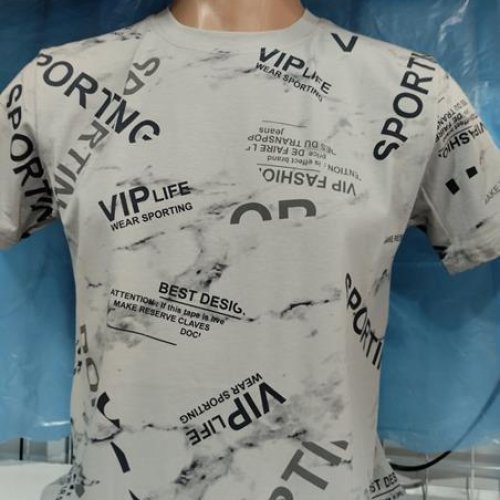 Футболка Panda (S-2XL) 1883 l.grey (лето) Panda 1883 l.grey