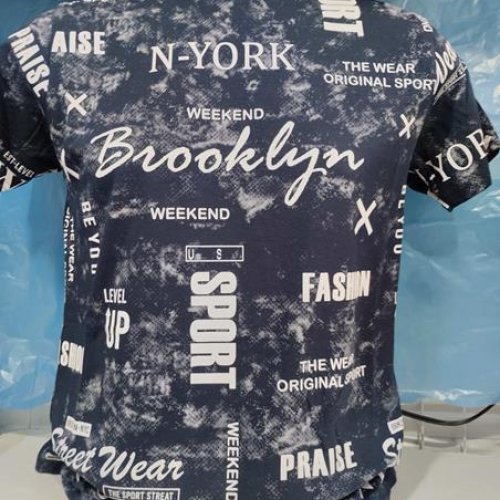 Футболка Panda (S-2XL) 1888 navy (лето) Panda 1888 navy