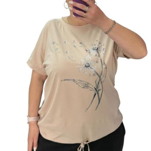 Футболка Ekvato (XL-3XL) 25038 beige (лето) Ekvato 25038 beige