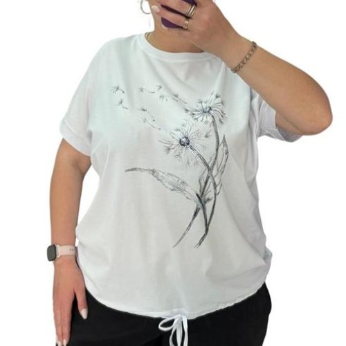 Футболка Ekvato (XL-3XL) 25038 white (лето) Ekvato 25038 white