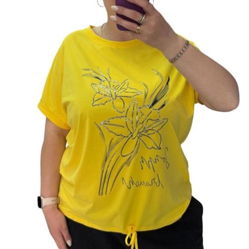 Футболка Ekvato (XL-3XL) 25040 yellow (лето) Ekvato 25040 yellow