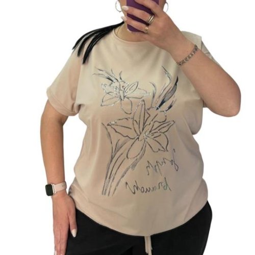 Футболка Ekvato (XL-3XL) 25040 beige (лето) Ekvato 25040 beige