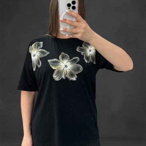 Футболка Ekvato (46-52) 25034 black (лето) Ekvato 25034 black