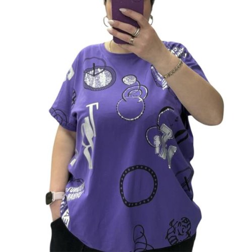 Футболка Ekvato (54-64) 25085 purple (лето) Ekvato 25085 purple