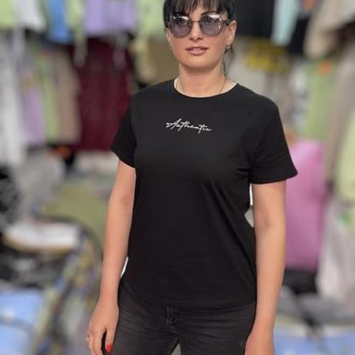 Футболка LeVisha (44-50) 25074 black (лето) LeVisha 25074 black