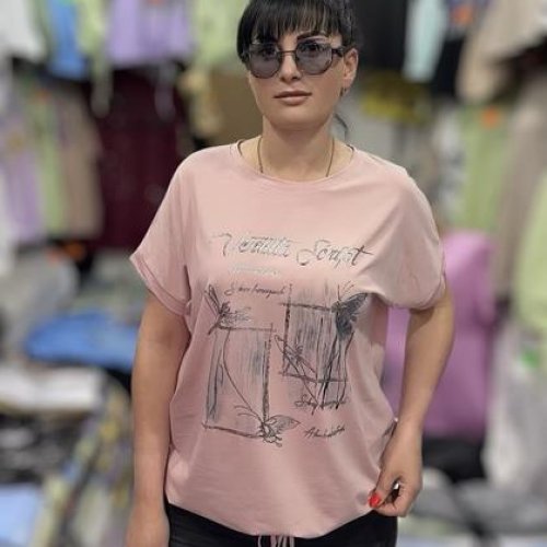 Футболка Shipi (XL-3XL) 25037 beige (лето) Shipi 25037 beige