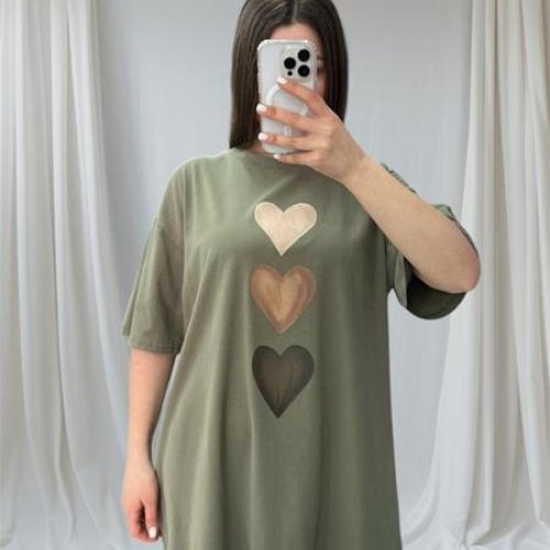 Туника Novetly Store (50-58) 25081 khaki (лето) Novetly Store 25081 khaki